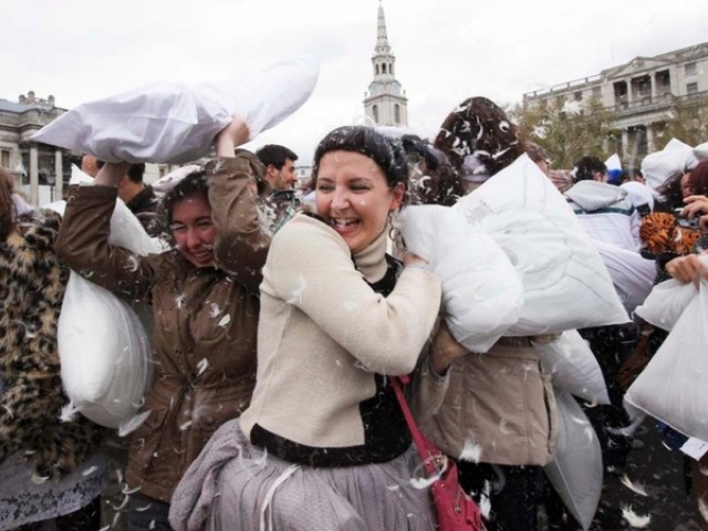 International Pillow Fight Day in Singapore