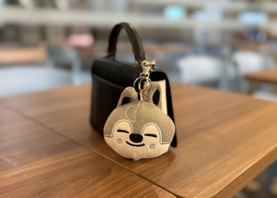Andri's Wolf Chan plushie, part of K-pop group Stray Kids' SKZOO characters line | Bag charms in Singapore