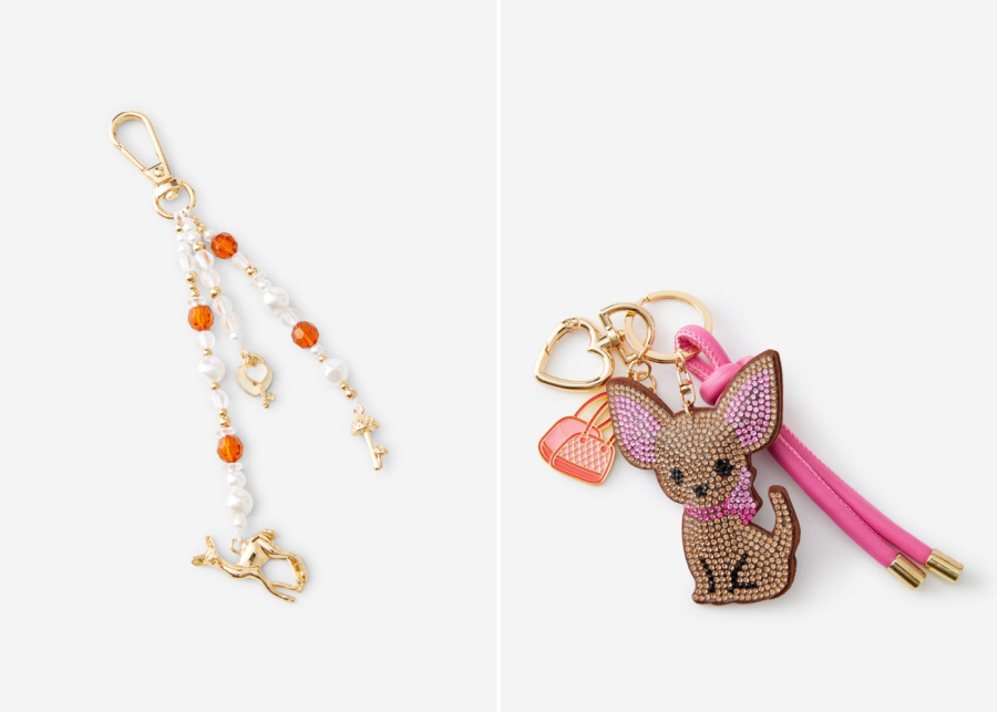 Typo's sparkly plastic and shny rhinestone charms | Bag charms in Singapore