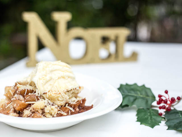 Festive Cooking with Perfect Italiano: Parmesan Apple Crumble