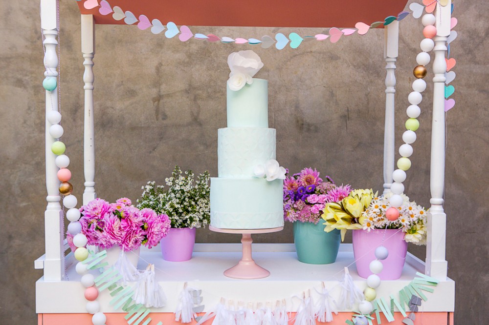 Wedding decoration ideas A colourful, retroinspired styled shoot in