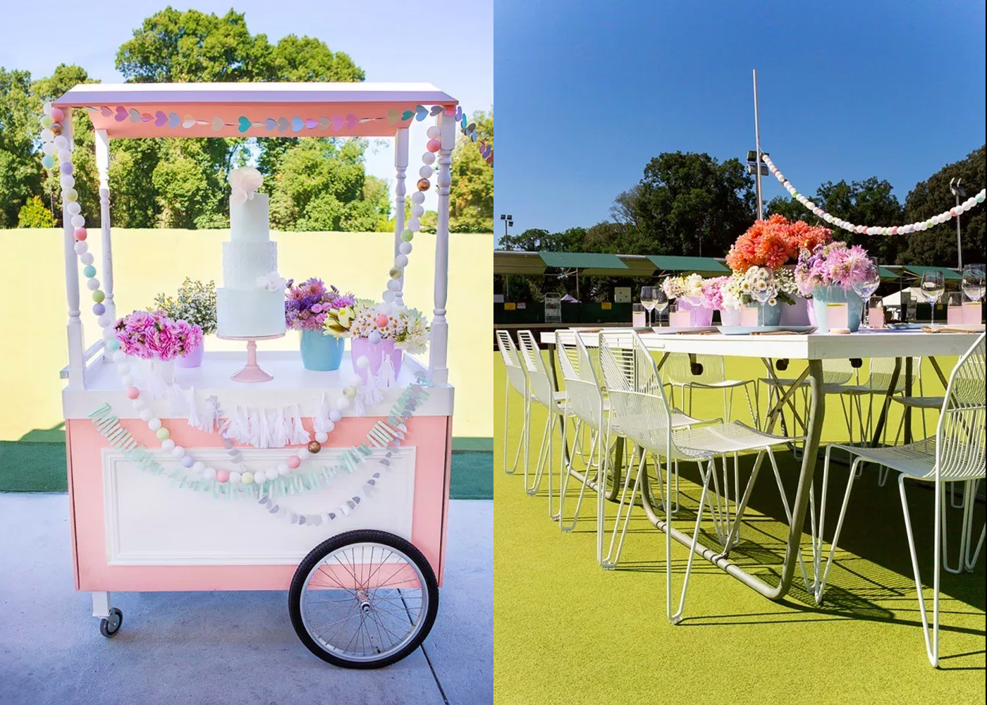 Wedding decoration ideas: A colourful, retro-inspired styled shoot in Melbourne, Australia