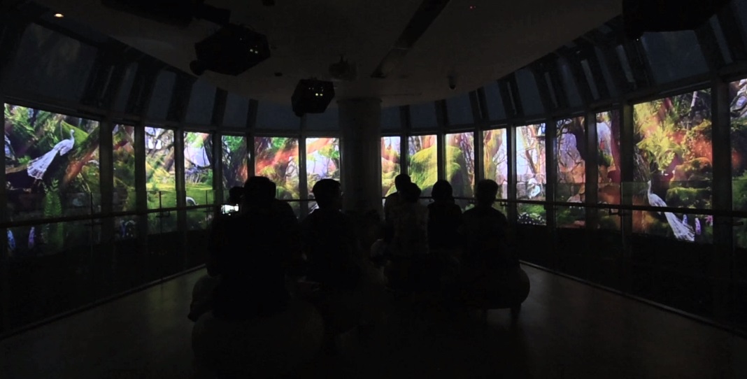 ION Orchard Spring Illuminated Light Projection Show