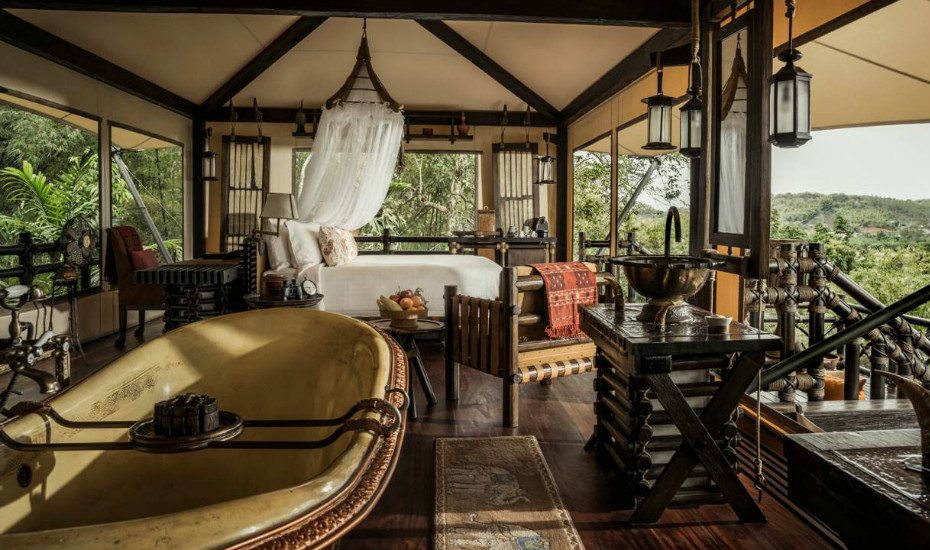 Glamping in Asia: Four Seasons Tented Camp Golden Triangle's tents.