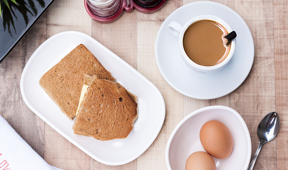 Nothing beats a simple yet delectable local breakfast at Sam Yat Coffee