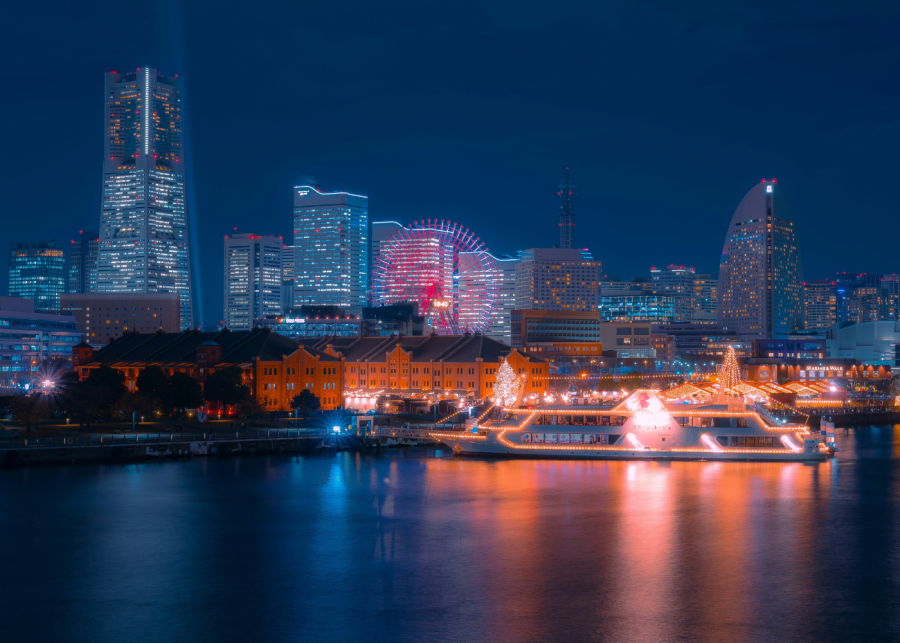 best day trips from tokyo | yokohama skyline at night