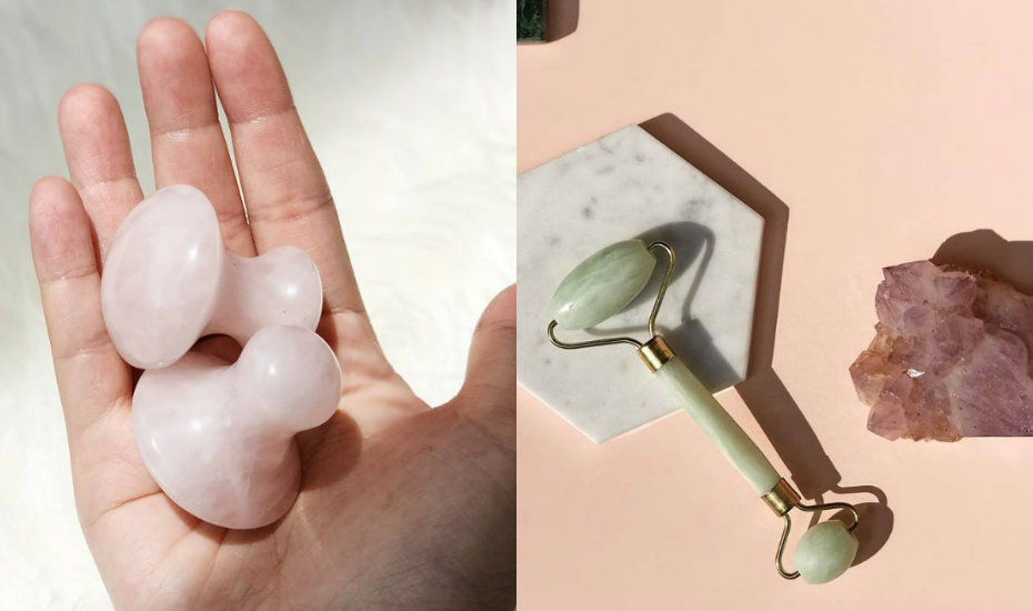 Mmerci Encore Rose quartz face massagers | Stuff with crystals we love