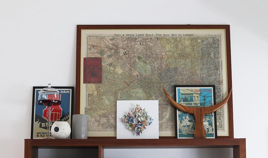 Inside a modern Tiong Bahru apartment filled with memorabilia and antiques
