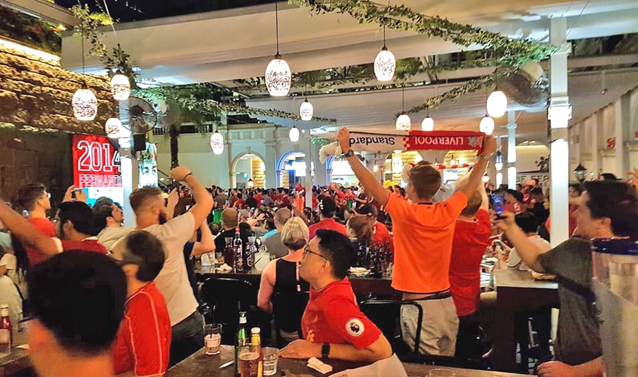 FIFA World Cup 2018 in Singapore Football highlights at Chijmes