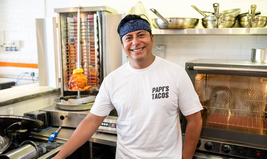 The man himself: executive chef and partner Mauricio Espinoza of Papi's Tacos