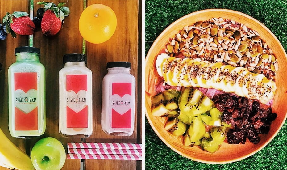 Cafes for the best smoothies and smoothie bowls in Singapore