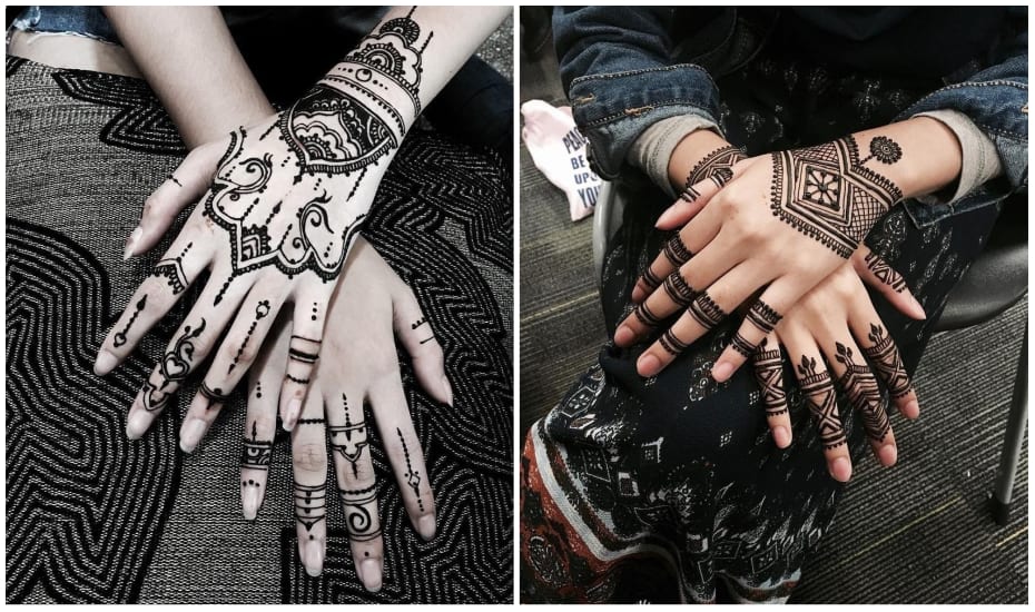 DIVAWOO 12 Sheet Henna Tattoo Stencils Hand Temporary Tattoo Stickers  Indian Arabian Self Adhesive Tattoo Templates  Buy Online at Best Price in  KSA  Souq is now Amazonsa Beauty