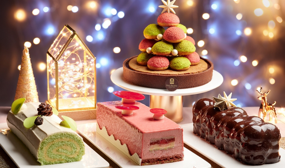 Log cakes and gourmet roasts: Let the festive feast begin at Pan Pacific Singapore