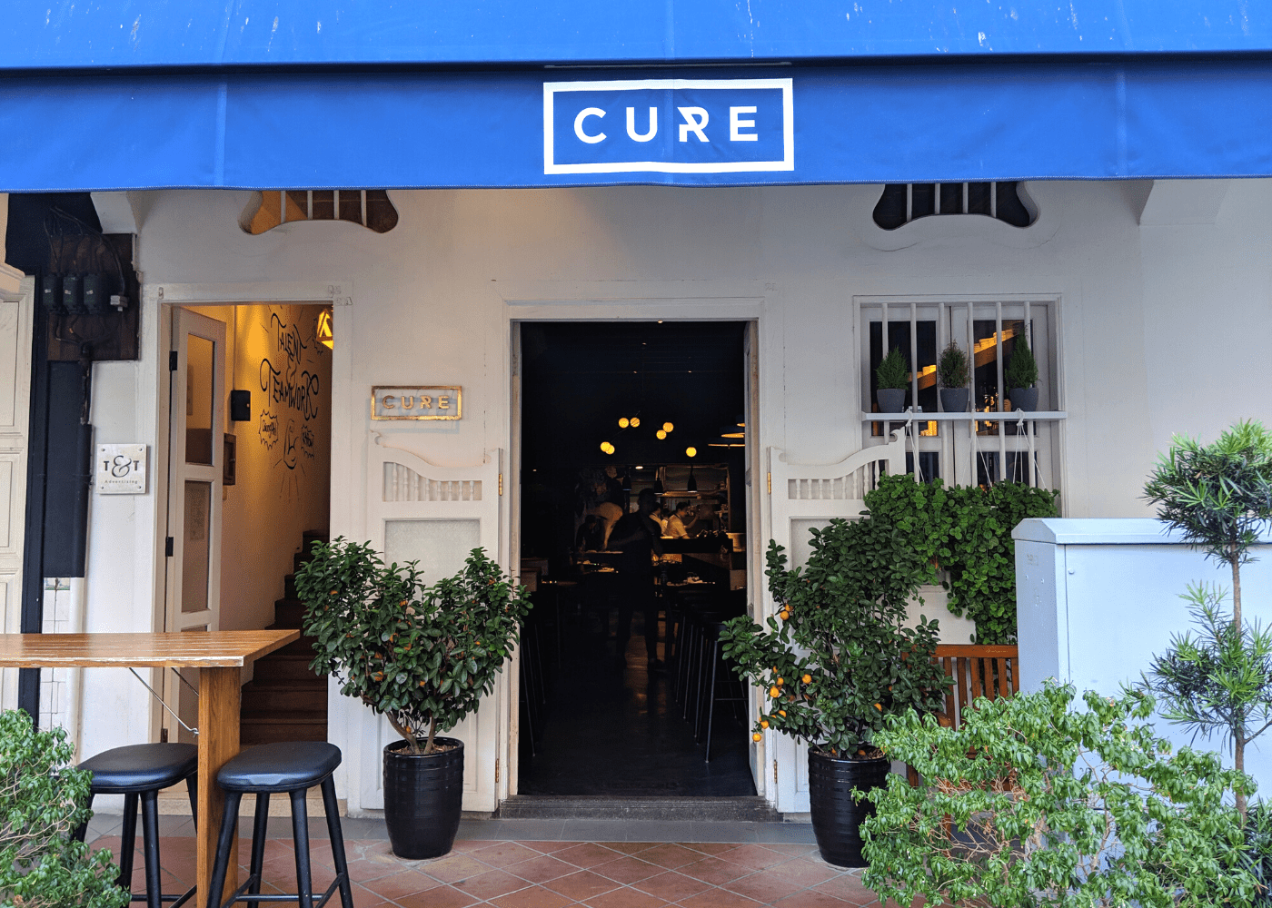 Cure restaurant at Keong Saik