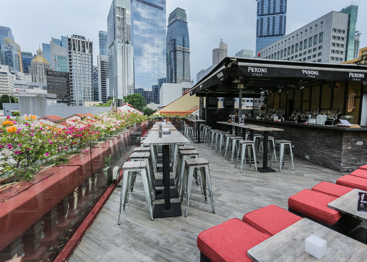 The Screening Room is a rooftop bar in Chinatown