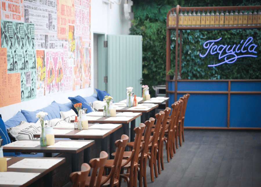 outdoor dining singapore: lucha loco