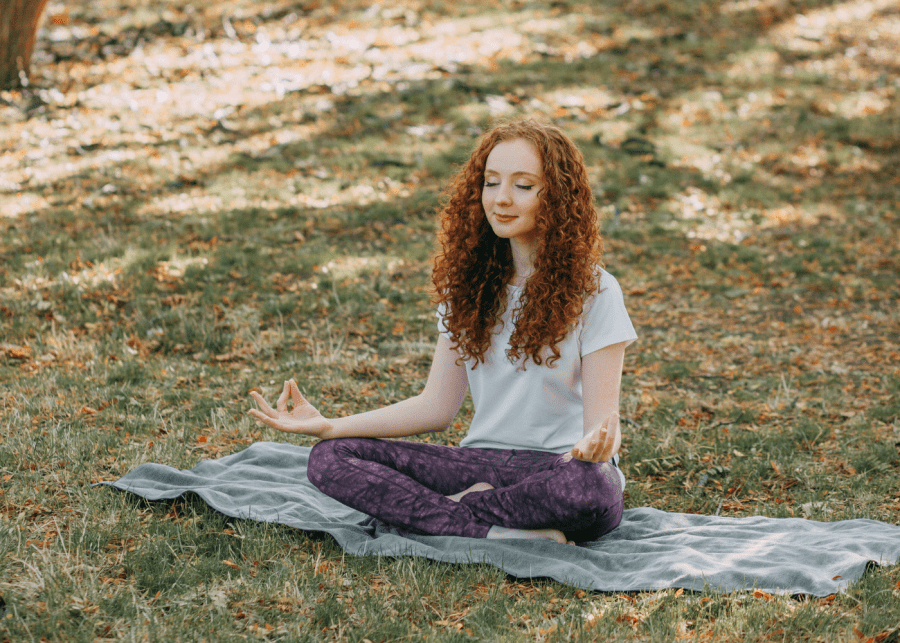 self-care tips | woman meditating