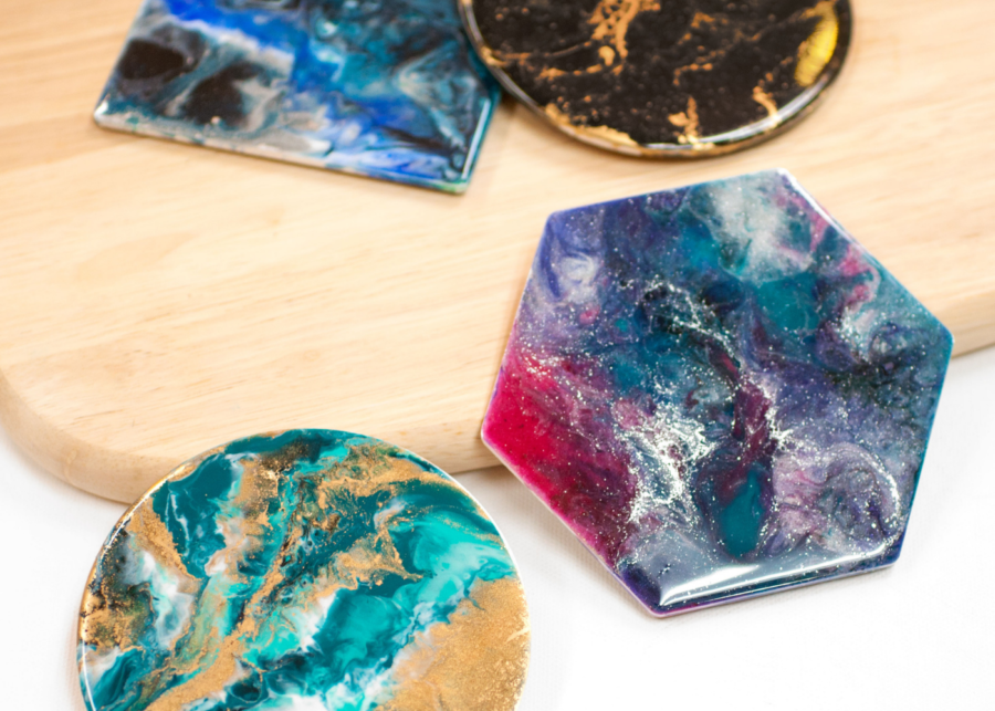 resin play coasters