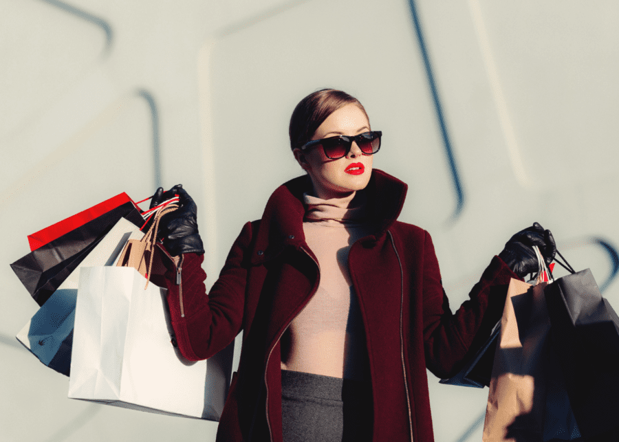 woman with shopping bags | black friday sales