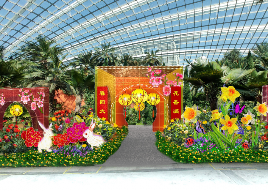 Dahlia Dreams at Gardens by the Bay-chinese-new-year-in singapore