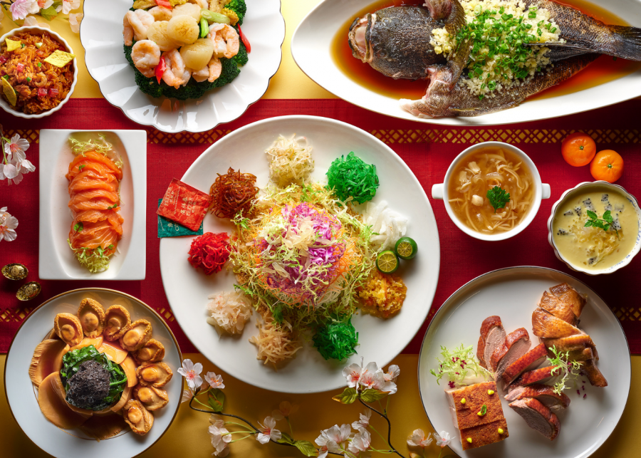 Chiński nowy rok 2022 Kolacja reunion singapore menu / Xin cuisine