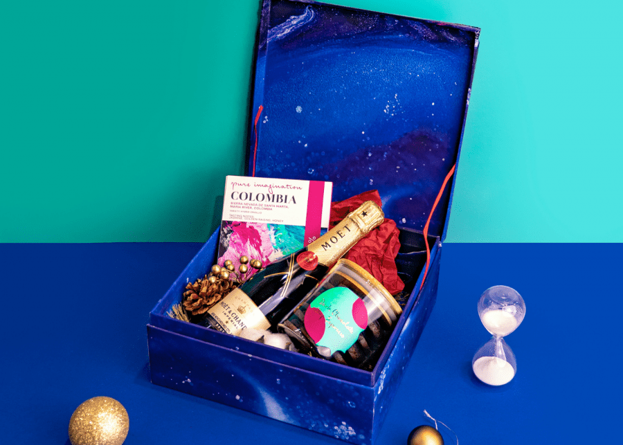 Janice Wong Christmas Chocolate with Moët & Chandon gift set