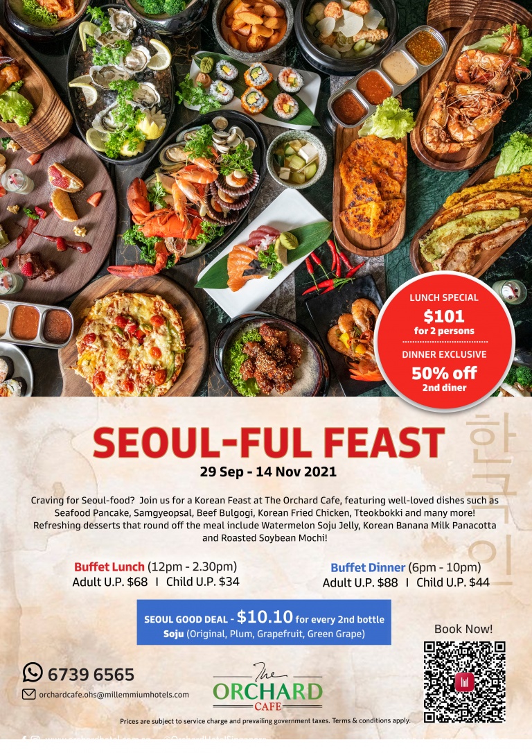 Seoulful Feast at The Orchard Cafe, Orchard Hotel Singapore