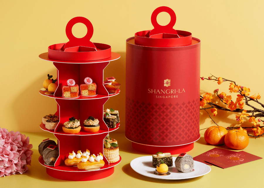 chinese new year food | shangrila afternoon tea takeaway