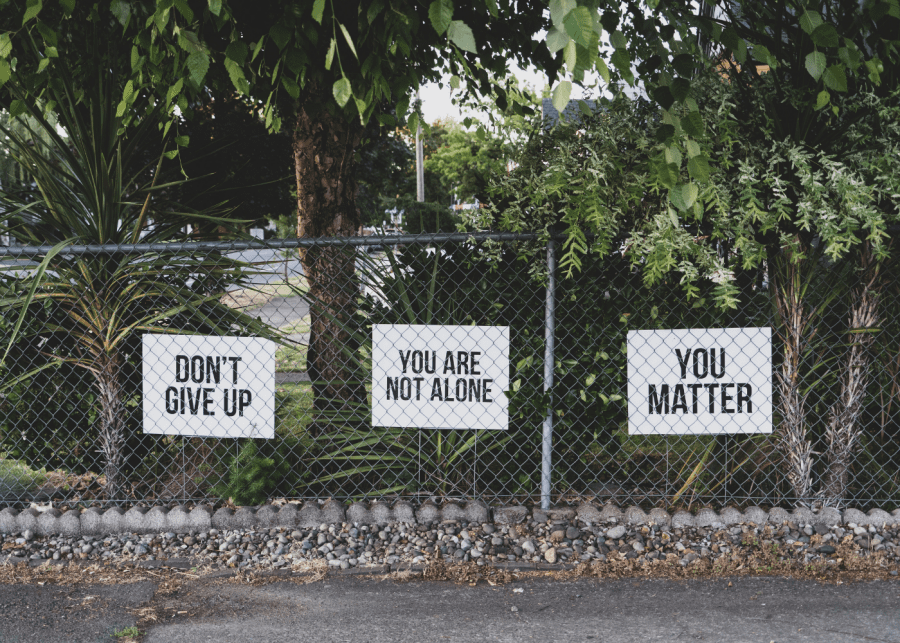 you're not alone sign