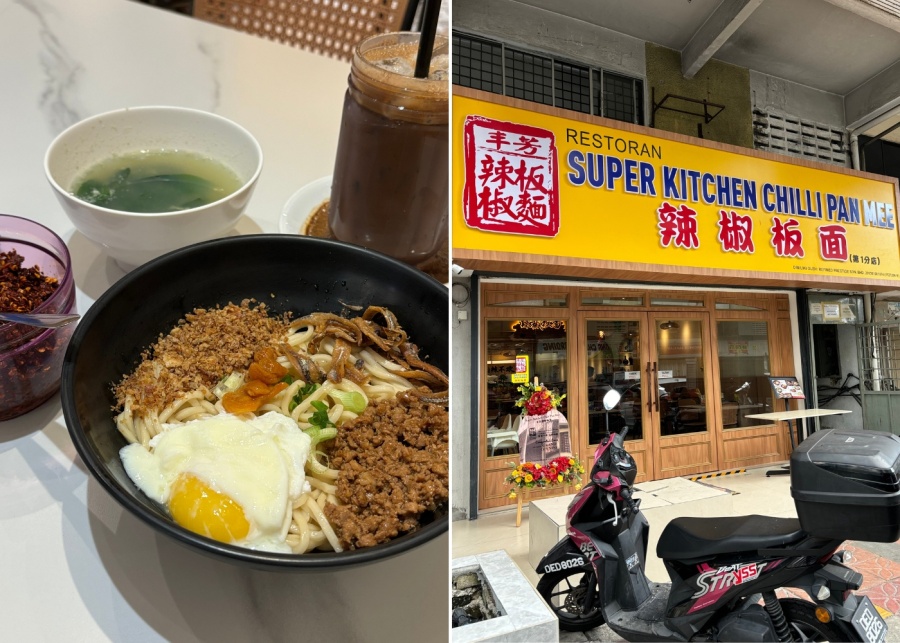 What to do in KL - Super Kitchen Chilli Pan Mee food and storefront