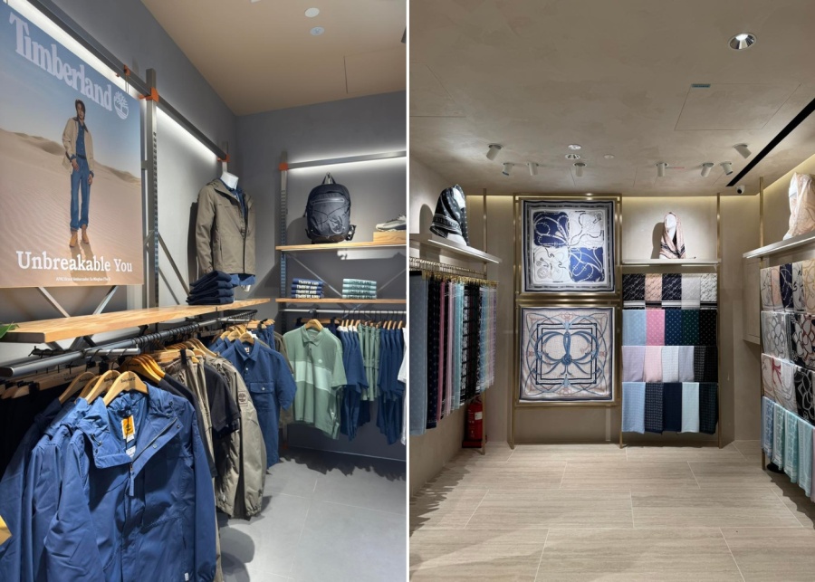 Where to shop in KL - Suria KLCC mall interior with brands like Timberland