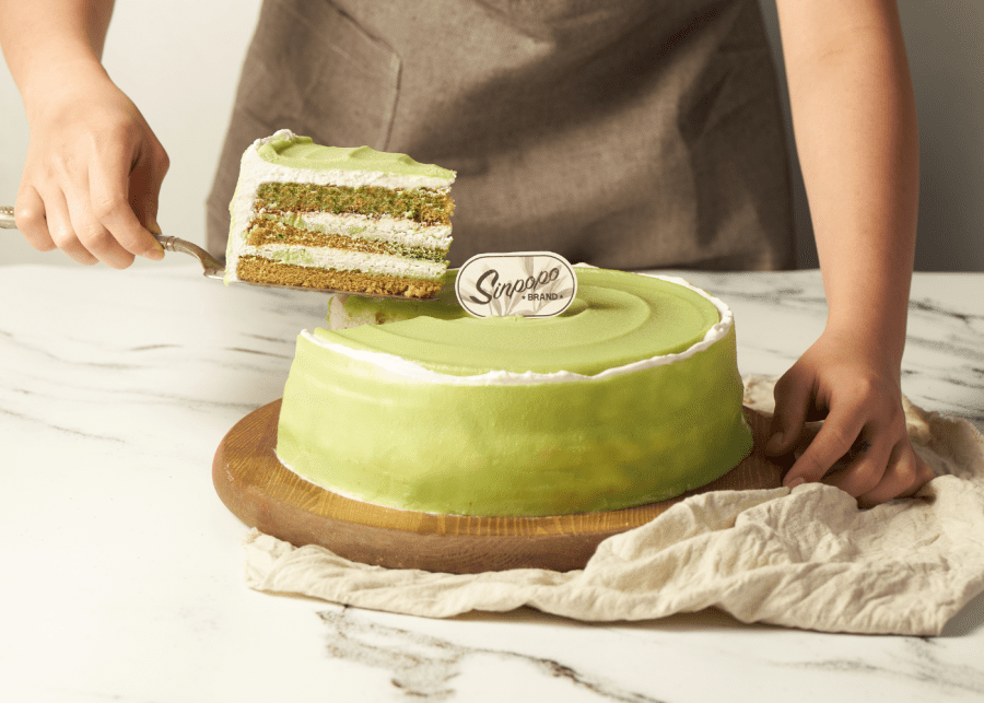 sinpopo brand | pandan kaya cake