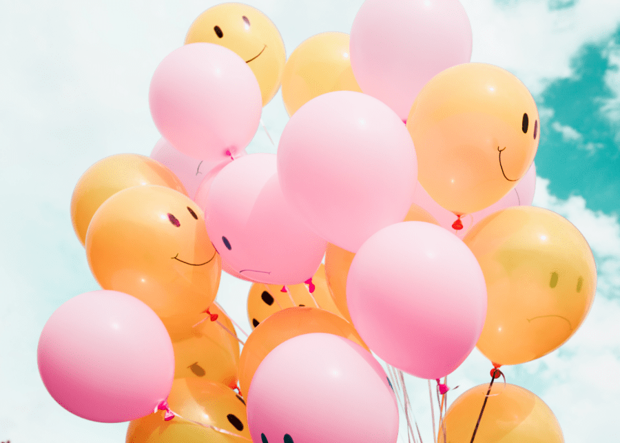 anxiety signs | colourful balloons