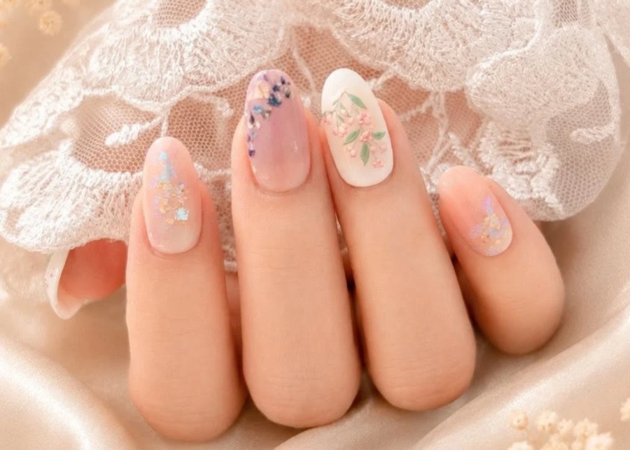 Best nail salons in Singapore - AgnesG Nails close-up of nail art