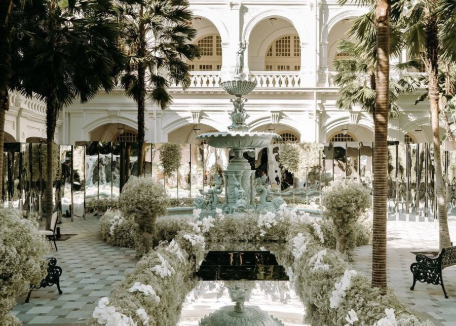 raffles hotel singapore - outdoor wedding venue singapore