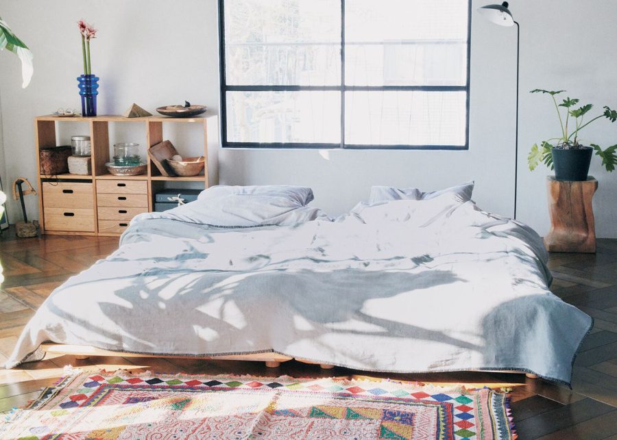 Sleep hacks - bed linen muji