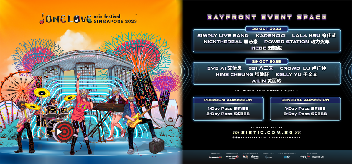 One Love Asia Festival Singapore 2023 Singapore