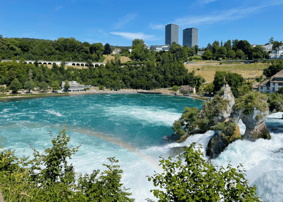 solo travel in switzerland | rhein falls