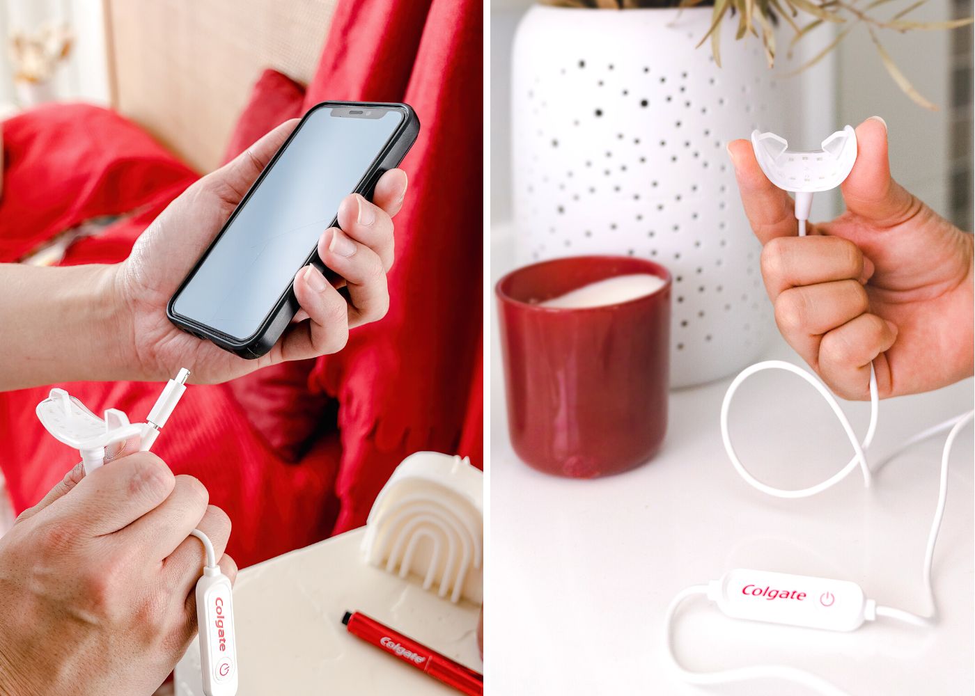 How it works Colgate Optic White FlexLight LED Kit for teeth whitening