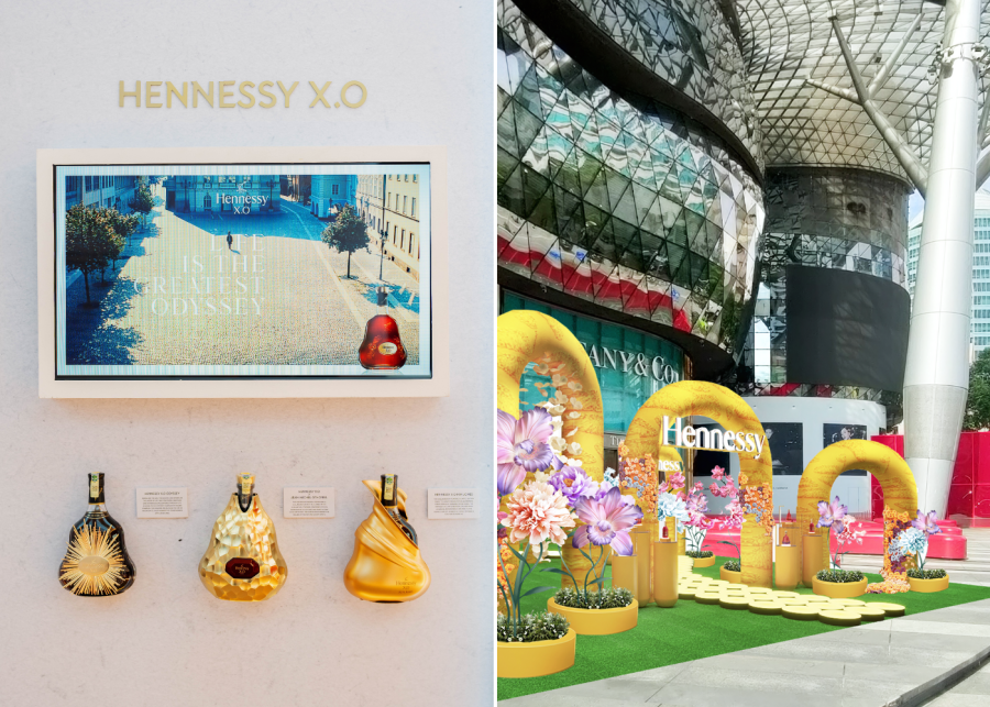 hennessy activations at ion orchard - things to do in singapore in january