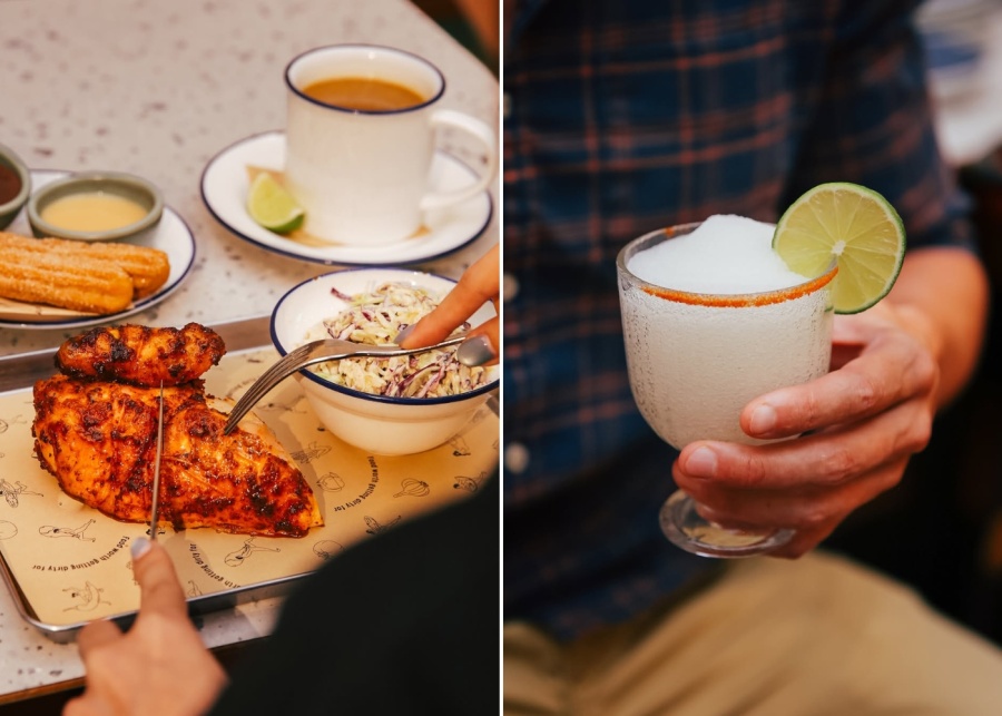 Best CBD lunches in Singapore - Chico Loco rotisserie chicken and frozen margarita