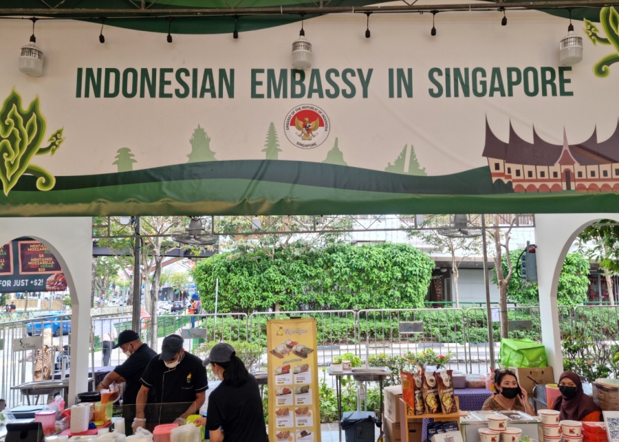 Indonesian Embassy in Singapore's booth | Geylang Serai Ramadan Bazaar 2025