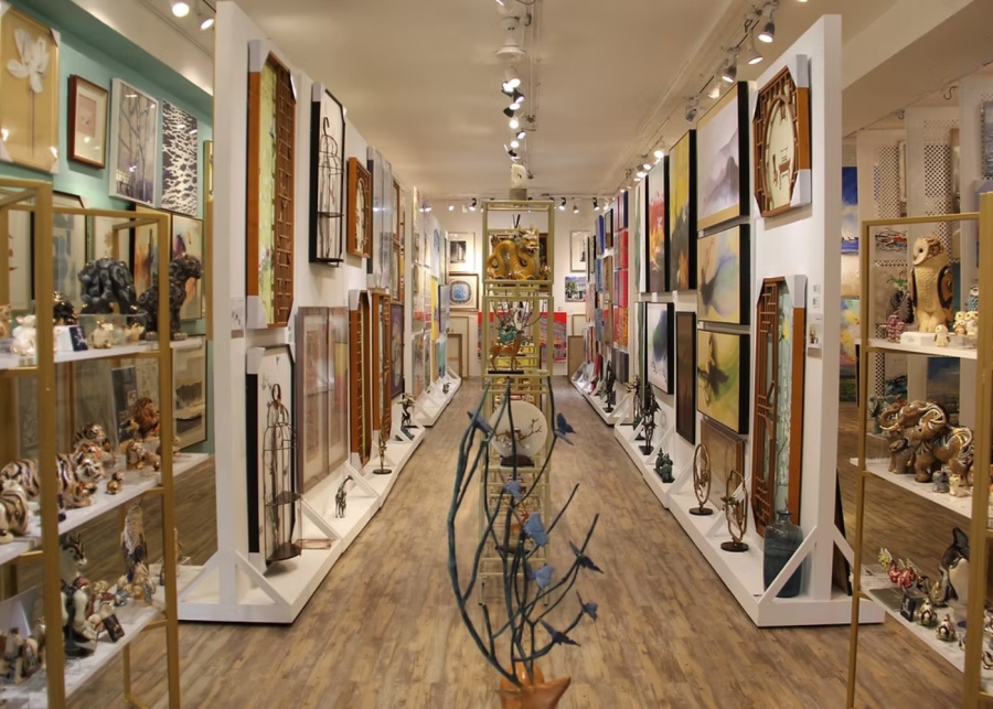 Tan Boon Liat furniture stores - Living With Art showroom with artworks