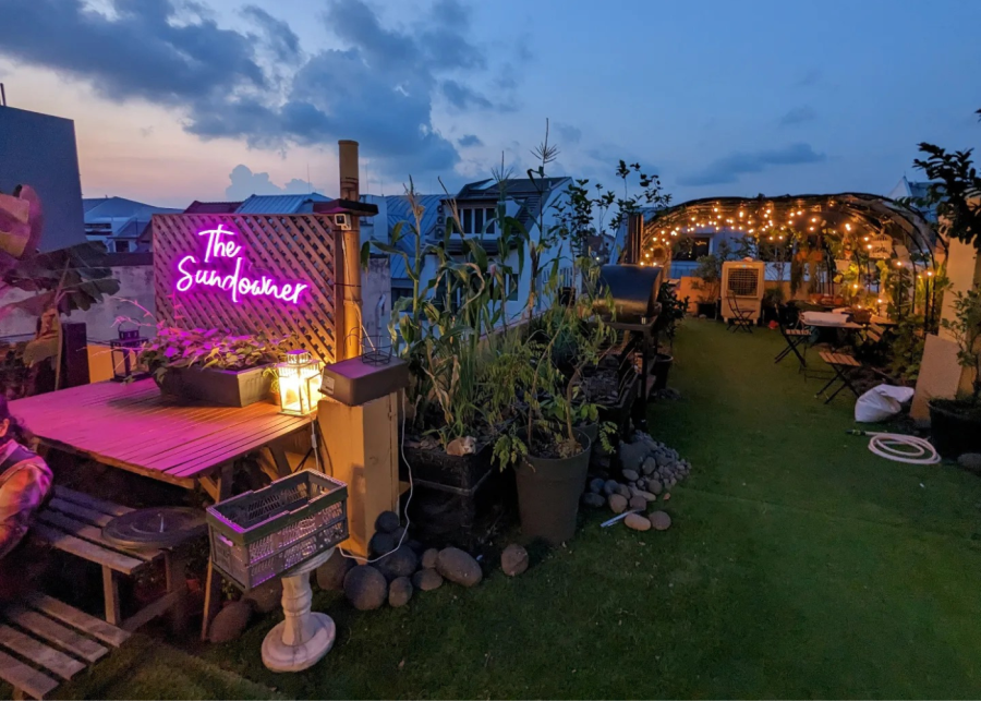 date ideas singapore | the sundowner rooftop garden farm experience