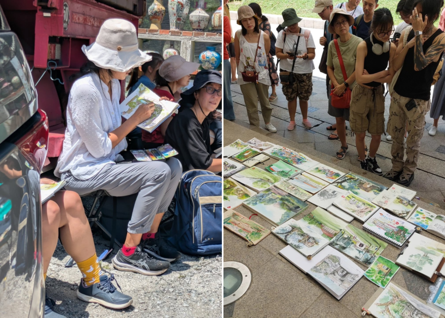 urban sketchers singapore - free things to do in singapore
