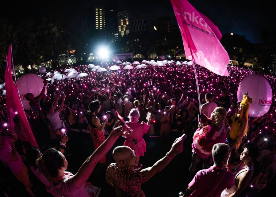Pink Dot light up at Hong Lim Park | Pride Month Pink Dot Pink Fest events in Singapore 2025