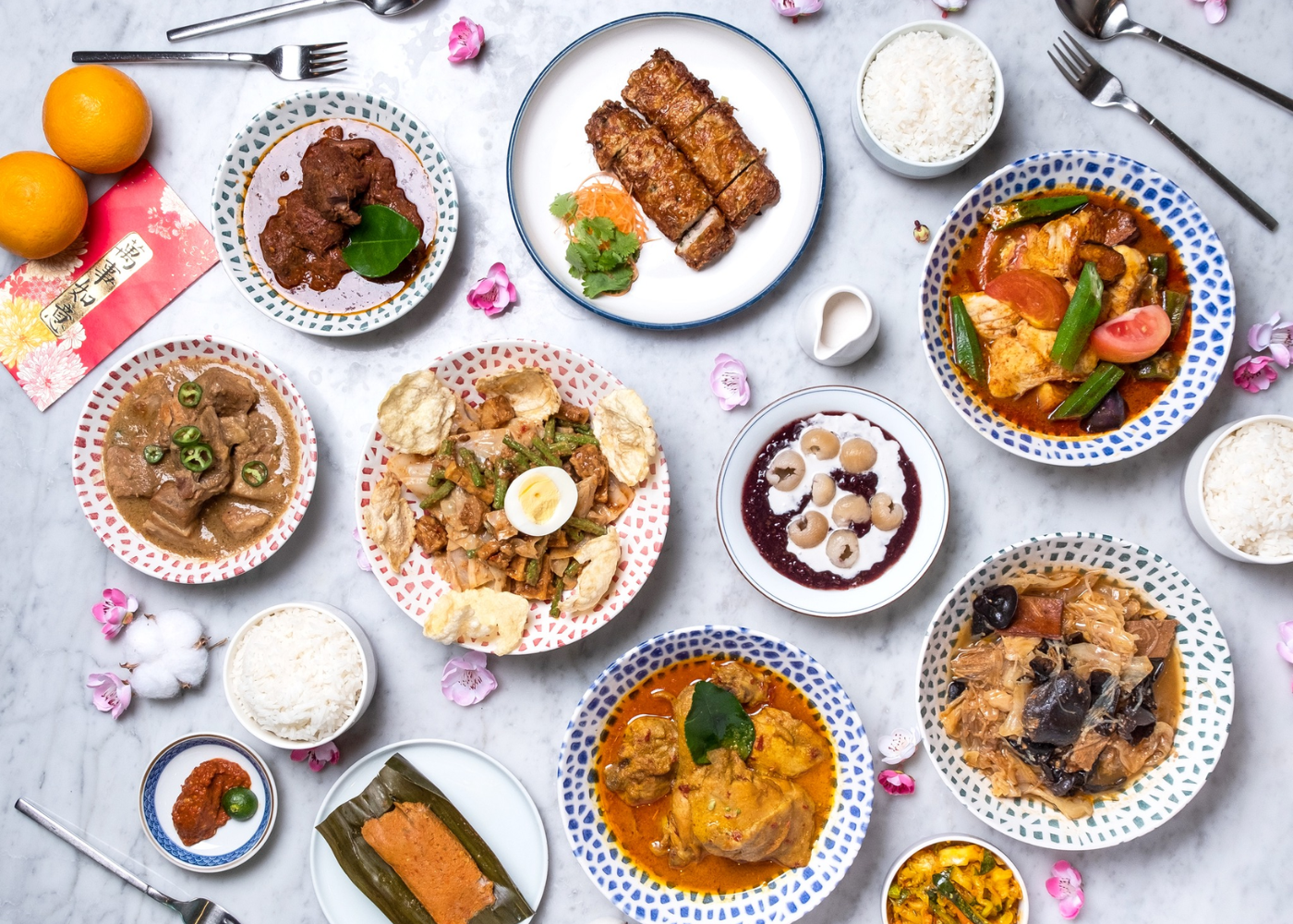 the blue ginger - peranakan food singapore