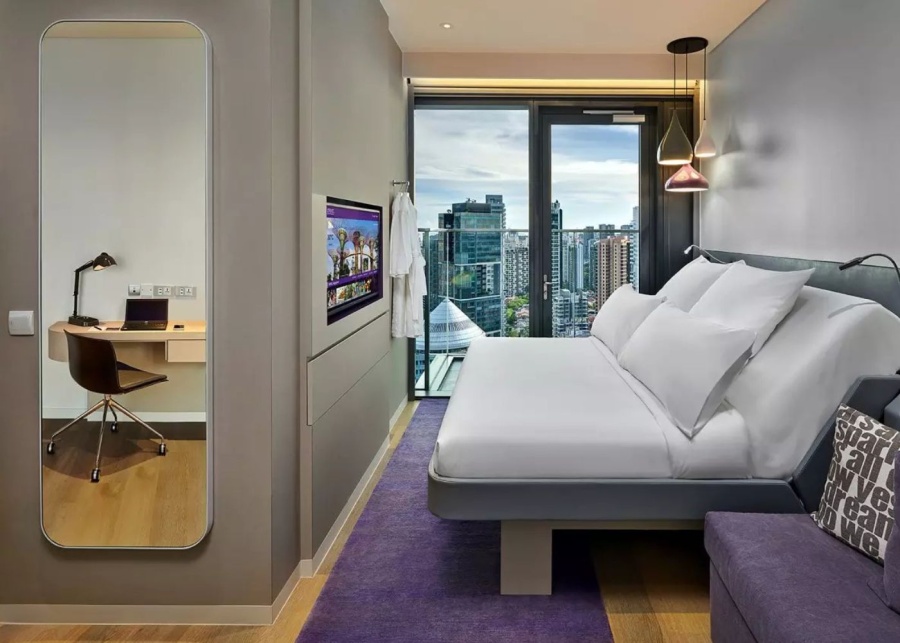 Best boutique hotels in Singapore - Yotel Orchard - single room