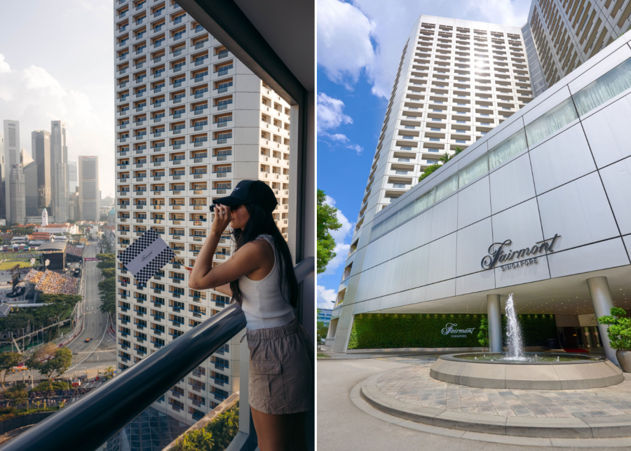fairmont singapore - where to watch f1 in singapore