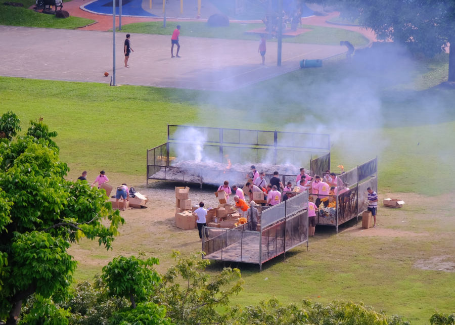 hungry ghost festival singapore 2025 burning joss paper